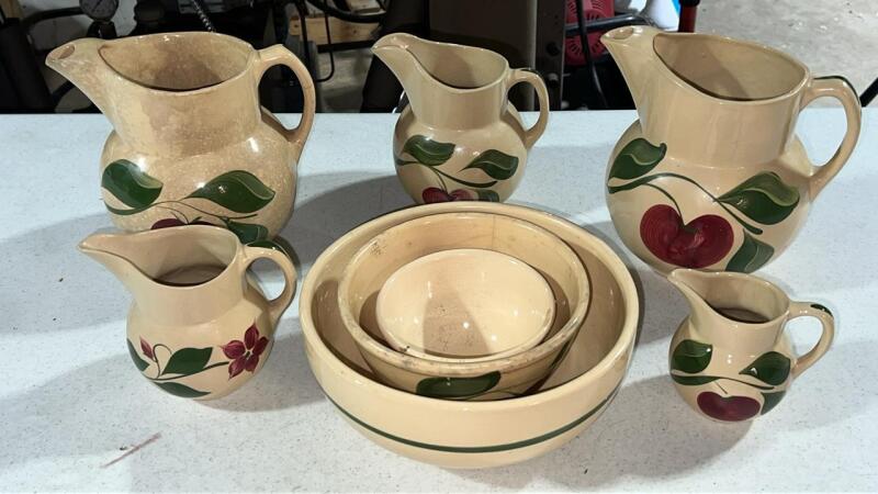 Watt Pottery Apple Pattern Stoneware