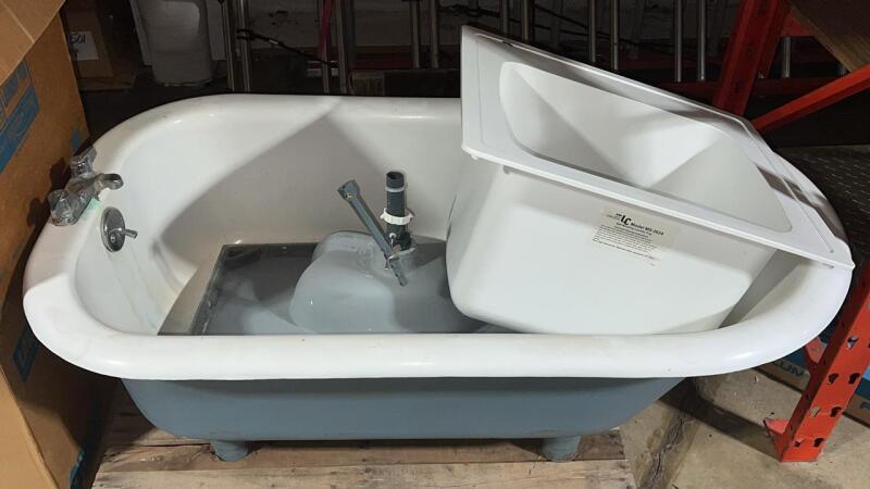 Cast Iron Bathtub, Laundry Sink & Bathroom Sink