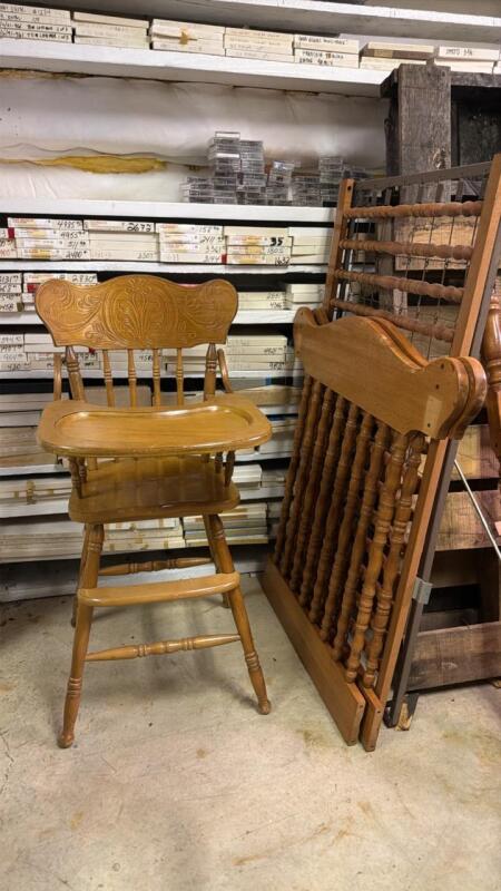Baby Bed and High Chair