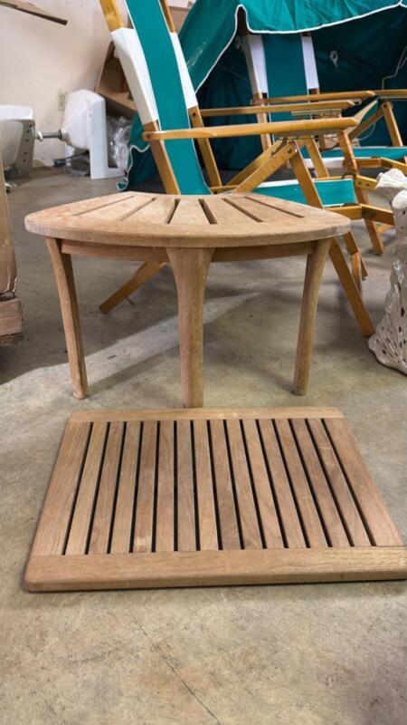 Teak bench and Mat