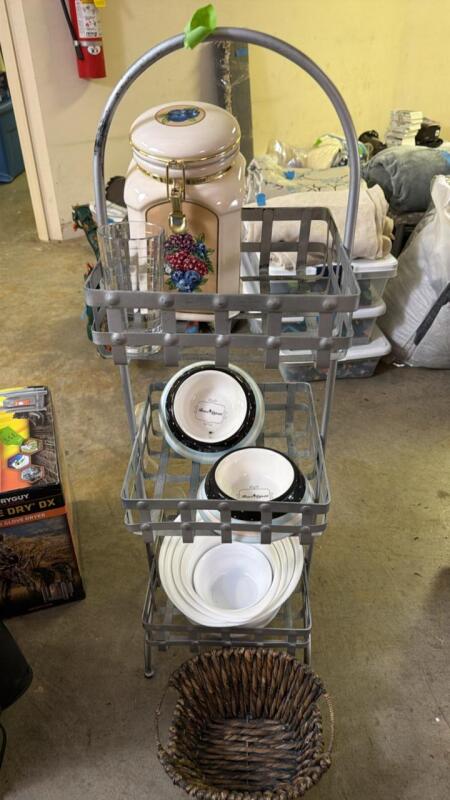 Metal Stand With Items