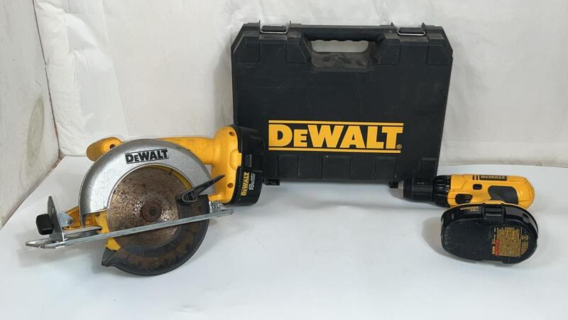 DeWalt Cordless Circular Saw, Drill/Driver & Case
