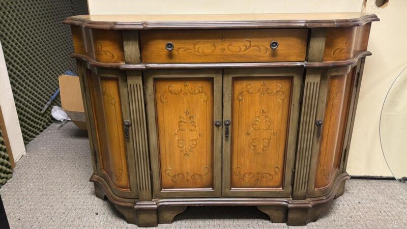 Painted & Stenciled Console Table
