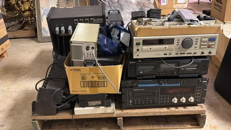 Pallet of Electronics, Tascam, Sony, Panasonic and More