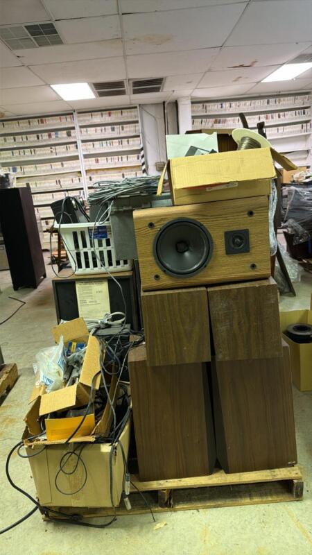 Pallet of Speakers, Electronics and Misc