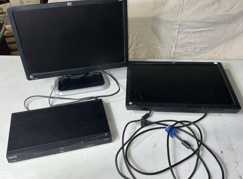 Hp Monitors & Philips Dvd Player