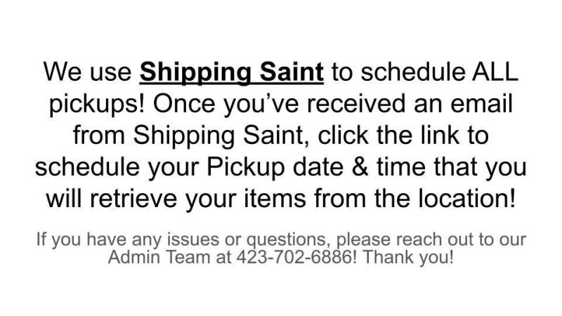 Shipping Saint to Schedule Pickup!