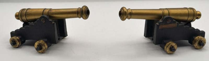 Miniature Brass Naval Cannons (2)