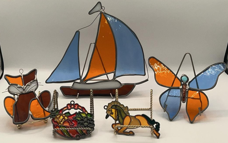 Stained Glass Pieces (5)