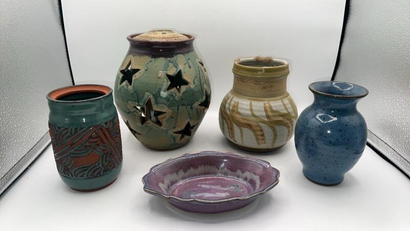 Handcrafted Artisan Pottery Pieces (5)