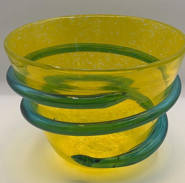 Ignis Handblown Art Glass Bowl