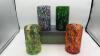 Hand Blown Mexican Confetti Style Drinking Glasses (4) - 4