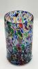 Hand Blown Mexican Confetti Style Drinking Glasses (4) - 17