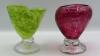 Hand Blown Speckled Drinking Goblets (2) - 2