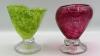 Hand Blown Speckled Drinking Goblets (2) - 3