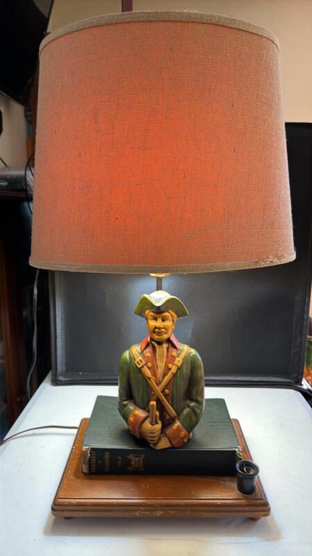 Chalkware Soldier Lamp