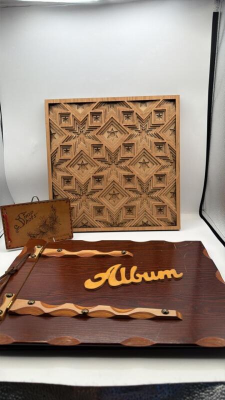 Wood Architectural Wall Art Panel, Wood Album, Snap Shot Album