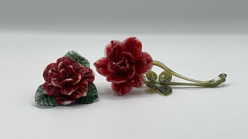 Handmade Glass Roses (2)