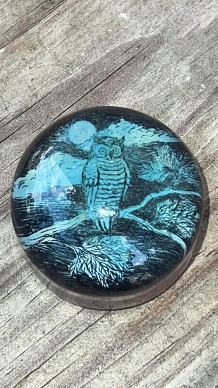 Handcrafted Art Glass Dome Paperweight