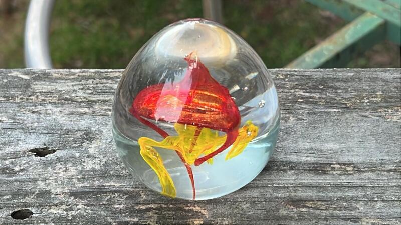 Handcrafted Art Glass Paperweight