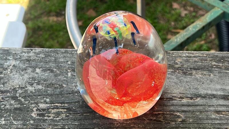 Handcrafted Art Glass Paperweight