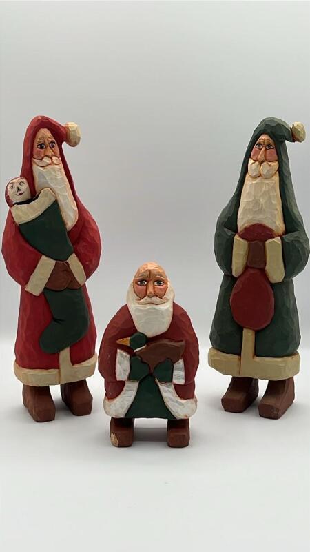 Hand Carved Figurines (3)