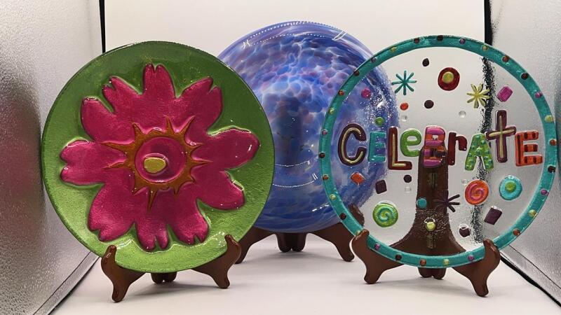 Handmade Decorative Glass Plates