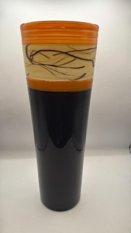 Handblown Glass Vase Signed
