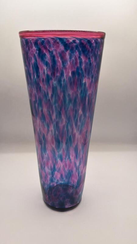 Handblown Glass Vase Signed