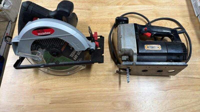 Craftsman and drill, master saws