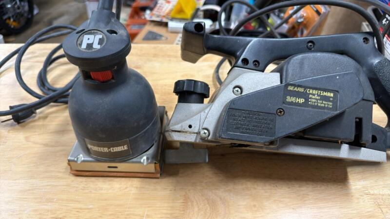 Craftsman planer, porter cable sander