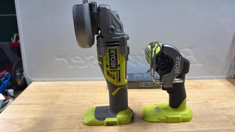 (2) Ryobi cut off tool and grinder