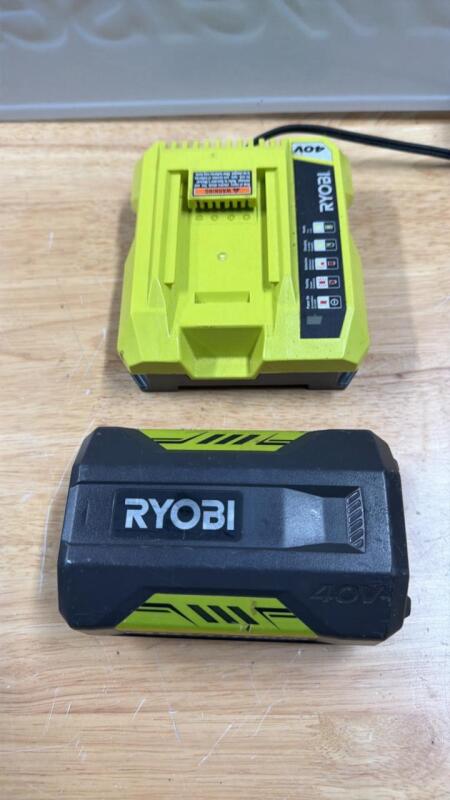 Ryobi charger and battery 40 V