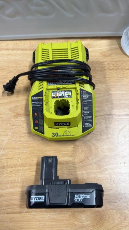 Ryobi charger and battery 18 V