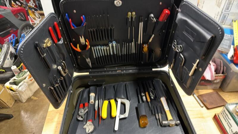 Jensen tool case with tools and hard case