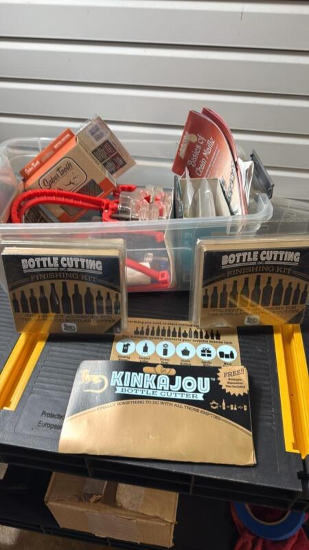 Bottle Glass cutting kit and glass
