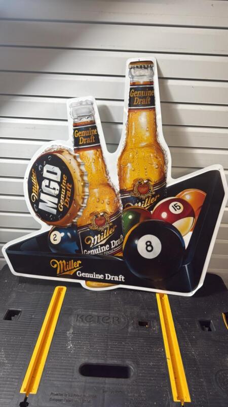 Miller genuine draft metal sign