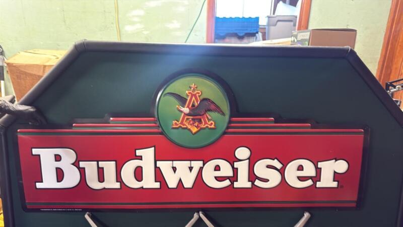 Budweiser metal sign