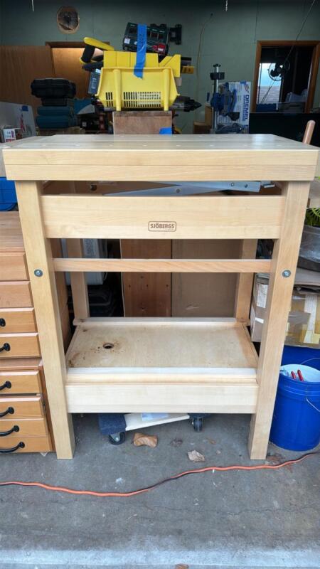 Sjobergs of Sweden Wood Workbench and drawers