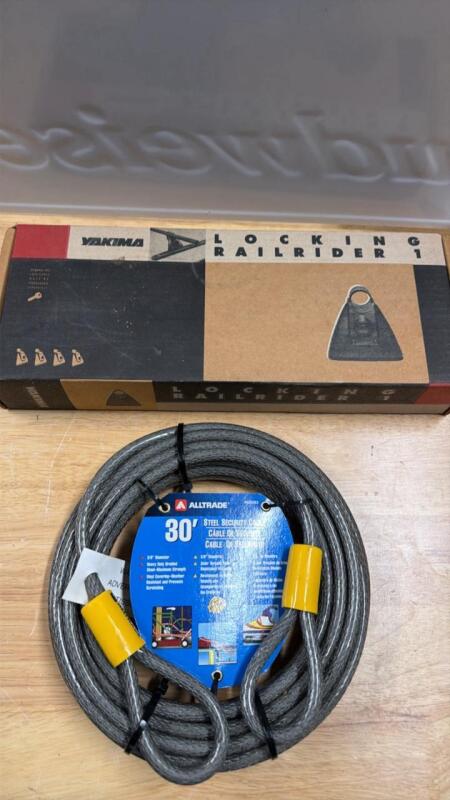 Locking rail rider and Steel security cable
