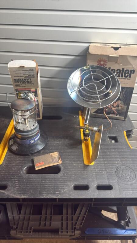 Mr. Heater and a propane lantern