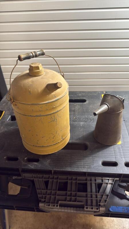 Vintage diesel & oil cans