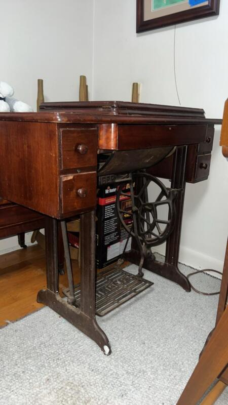 Antique Singer Sewing Machine Table