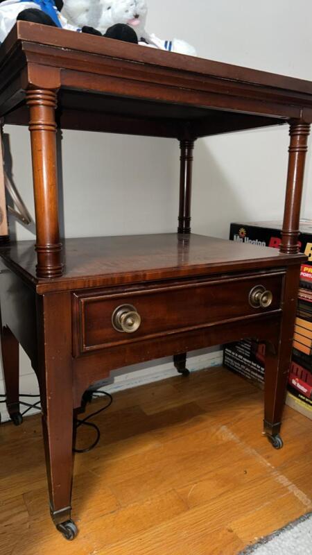 Solid Genuine Mahogany End Table