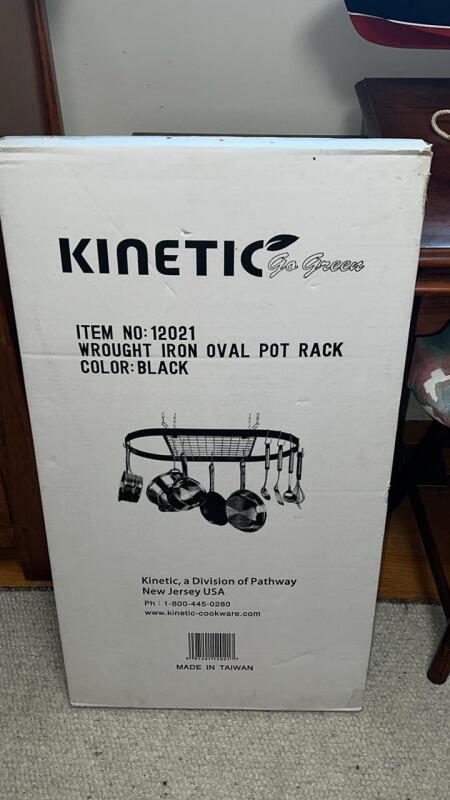 Kinetic Wrought Iron Oval Pot Rack
