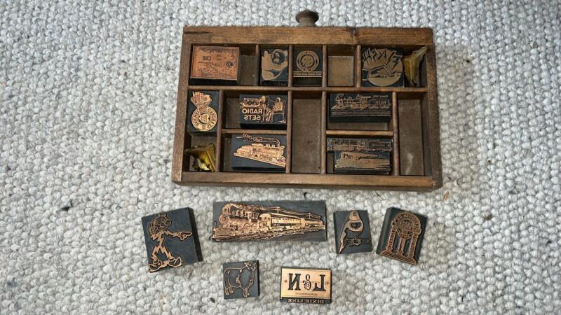 Vintage Letterpress Printing Blocks