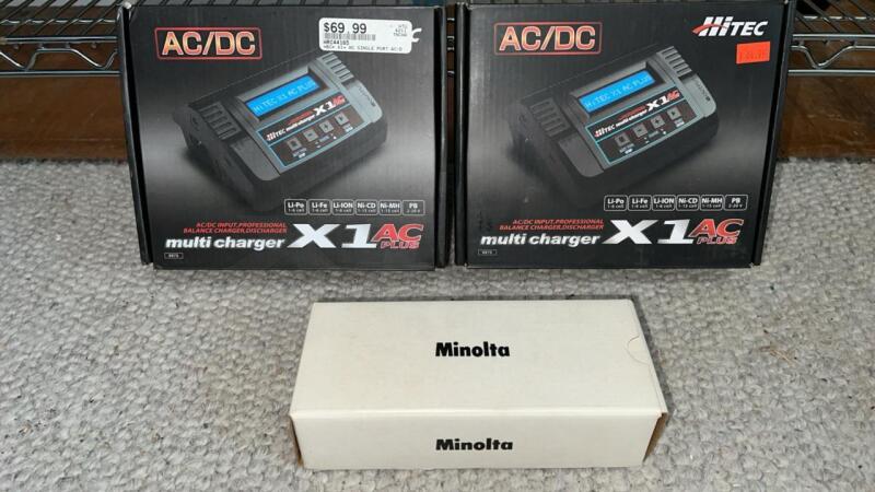 AC/DC Multi Chargers (2) & Minolta AC Adapter