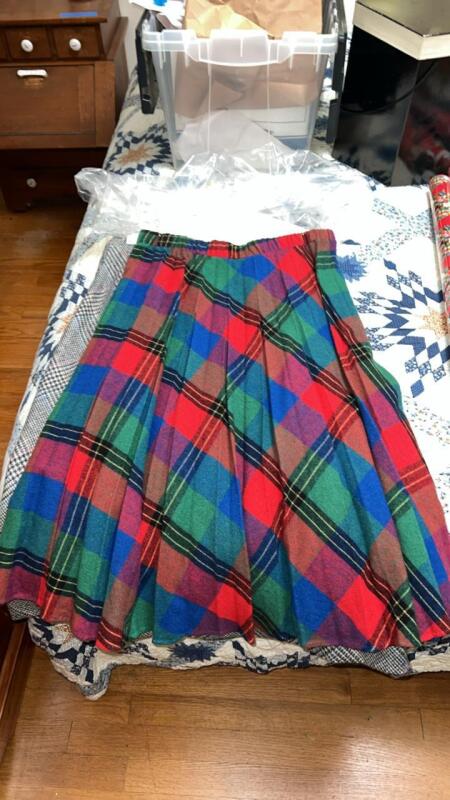 Vintage Plaid Pleated Skirts (4)