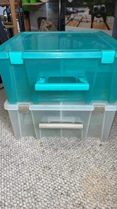 Plastic Art Bins (2)
