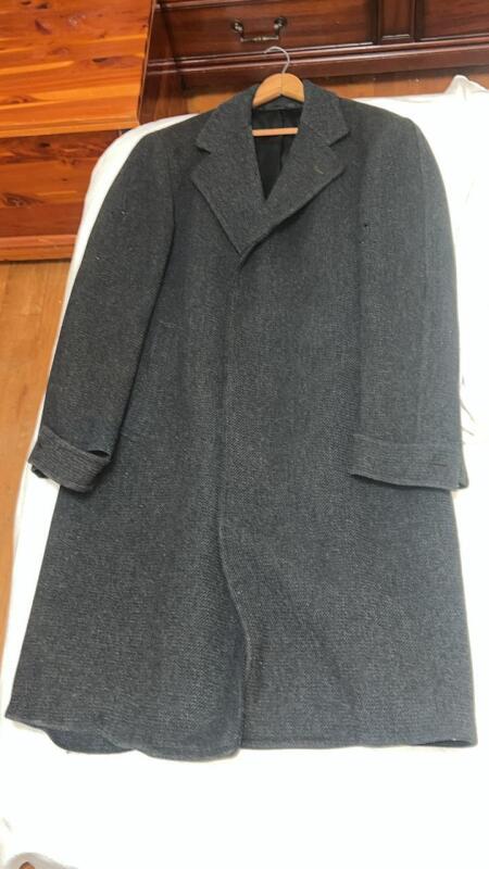 Vintage Men's Gray Topcoat
